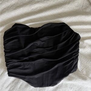 Elegant Black Strapless Top
